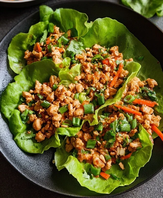 Thai Chicken Lettuce Wraps