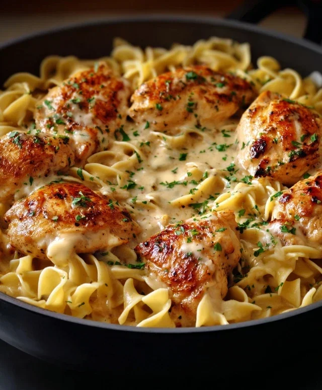 One-Pan Chicken with Buttered Noodles