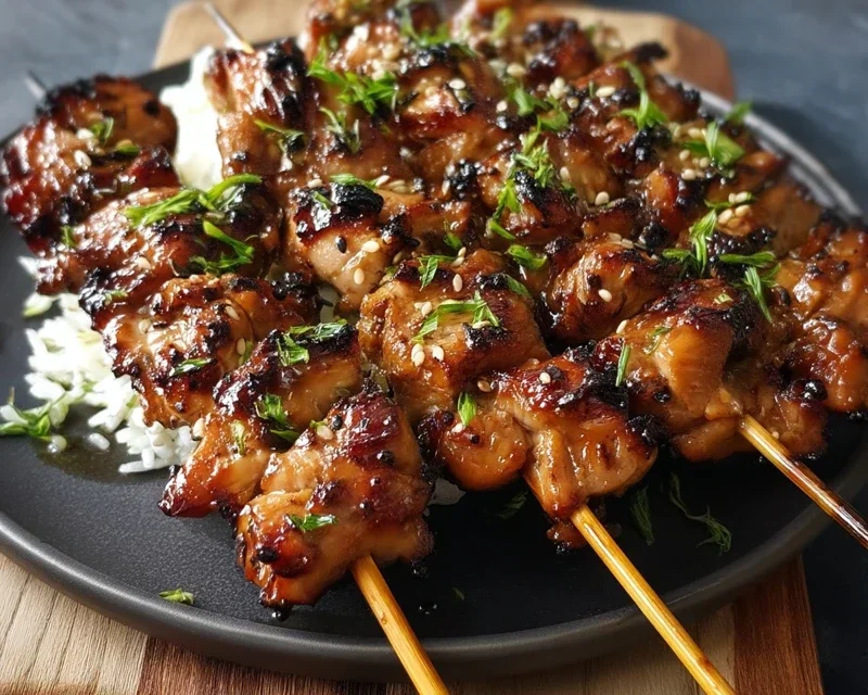 Teriyaki Chicken Skewers