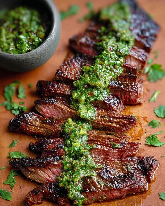 Skirt Steak Marinade Recipe with Chimichurri Recipe