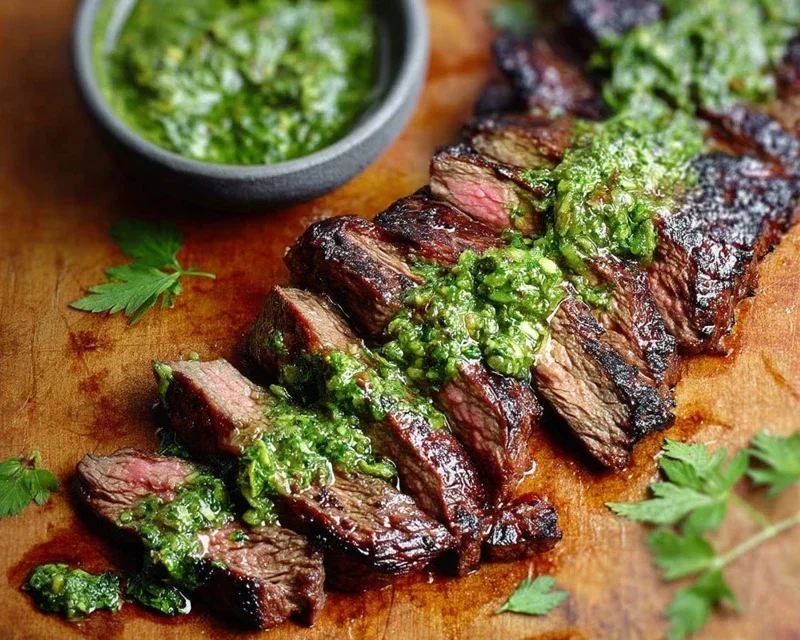 Skirt Steak Marinade Recipe with Chimichurri Recipe