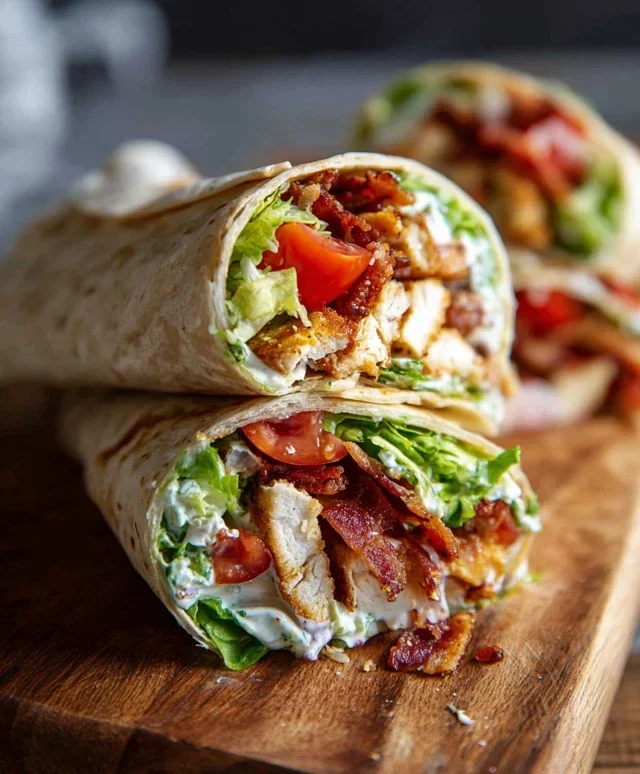 Crispy Chicken Beef Beef Bacon Ranch Wrap