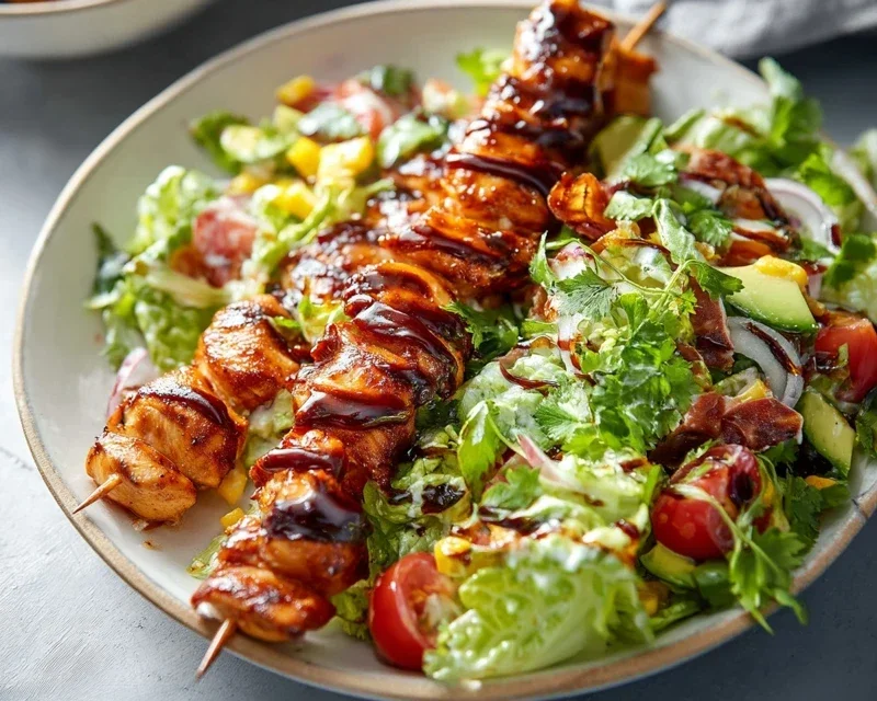 Easy Grilled Asian Chicken Skewers with Honey Garlic Sauce