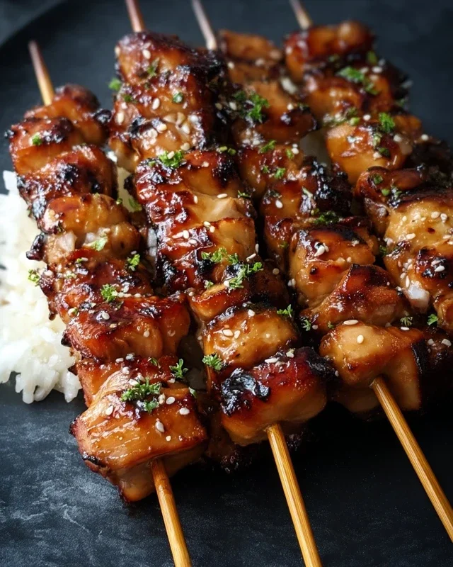 Teriyaki Chicken Skewers