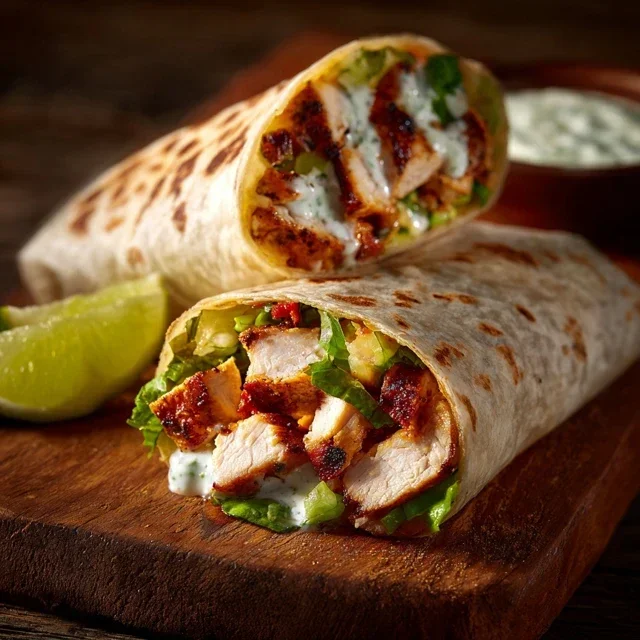 Chipotle Ranch Grilled Chicken Burrito