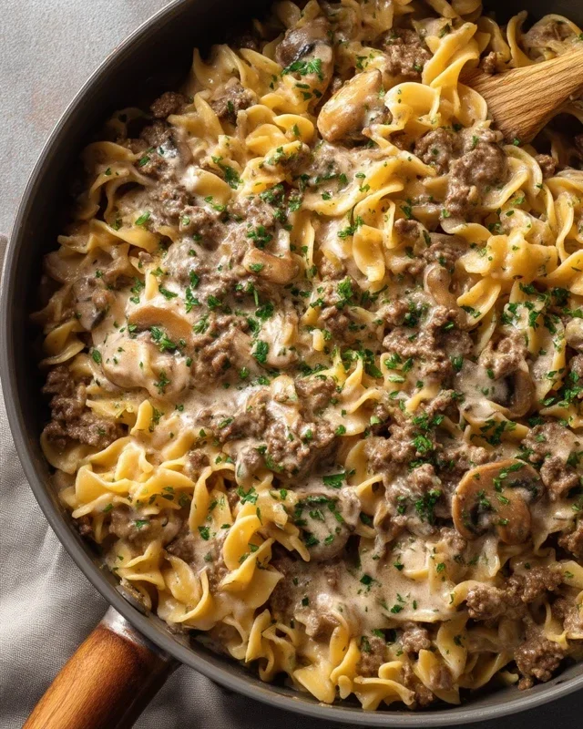30-Minute Ground Beef Stroganoff