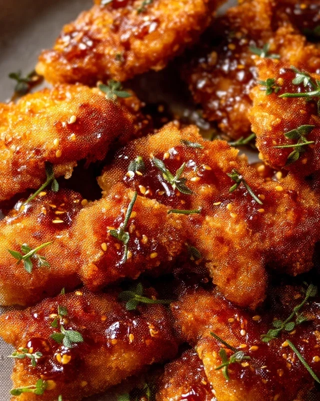 Baked Crunchy Hot Honey Chicken