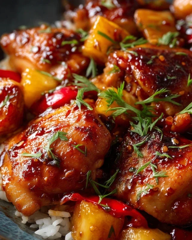 Hawaiian Chicken Sheet Pan