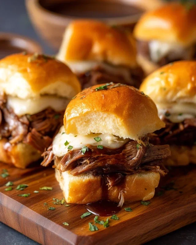 Easy French Dip Sliders Recipe