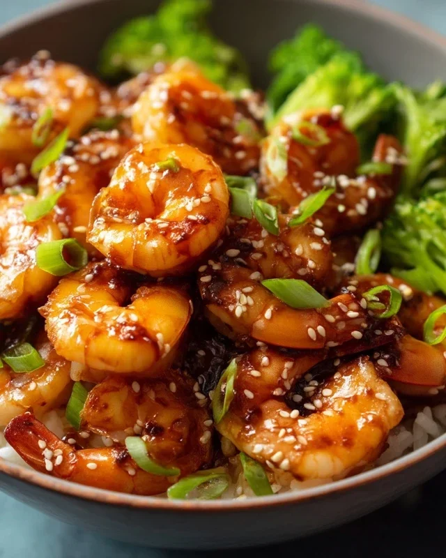 Honey Garlic Shrimp Bowls