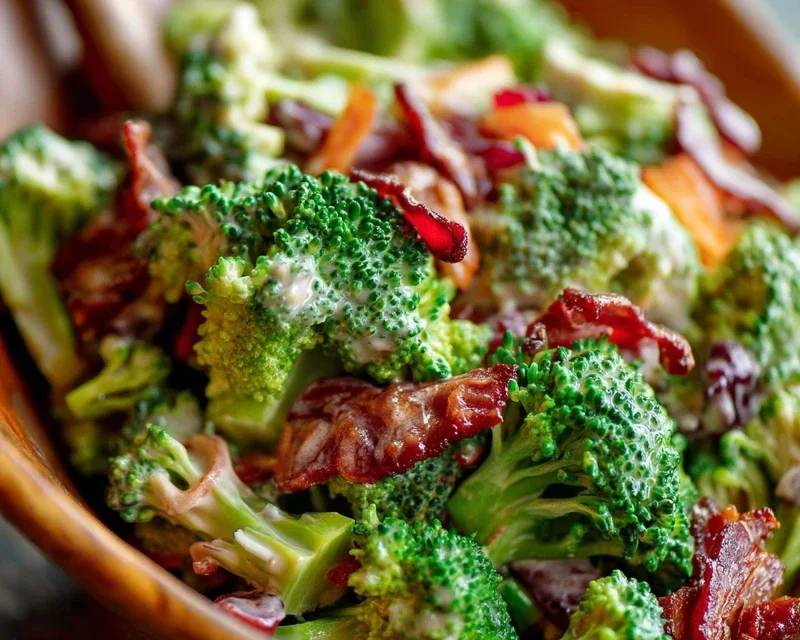 Broccoli Salad with Beef Beef Bacon Recipe
