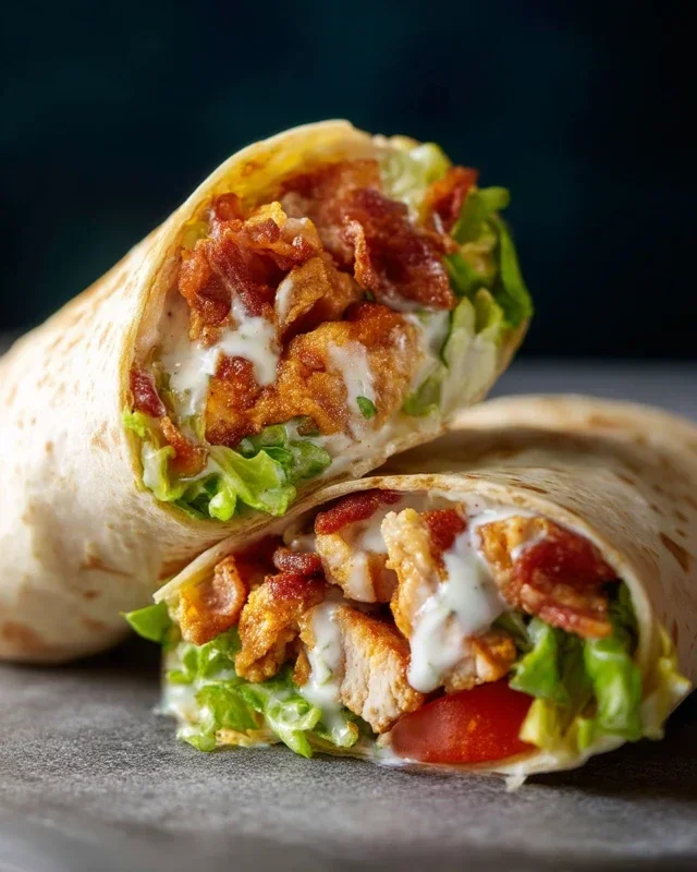 Crispy Chicken Beef Beef Bacon Ranch Wrap