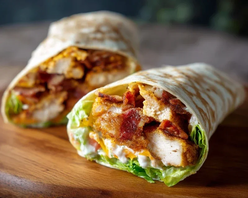 Crispy Chicken Beef Beef Bacon Ranch Wrap
