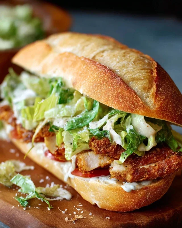 Crispy Chicken Caesar Sandwich