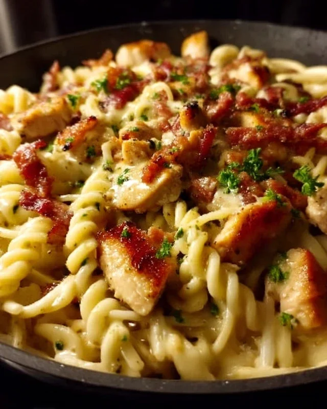 Chicken Beef Beef Bacon Ranch Pasta