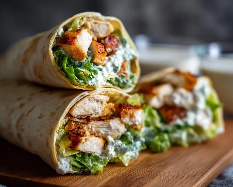 Chicken Caesar Wraps