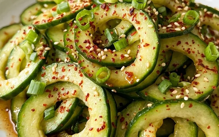 Spiral Cucumber Salad: Korean-Inspired Recipe