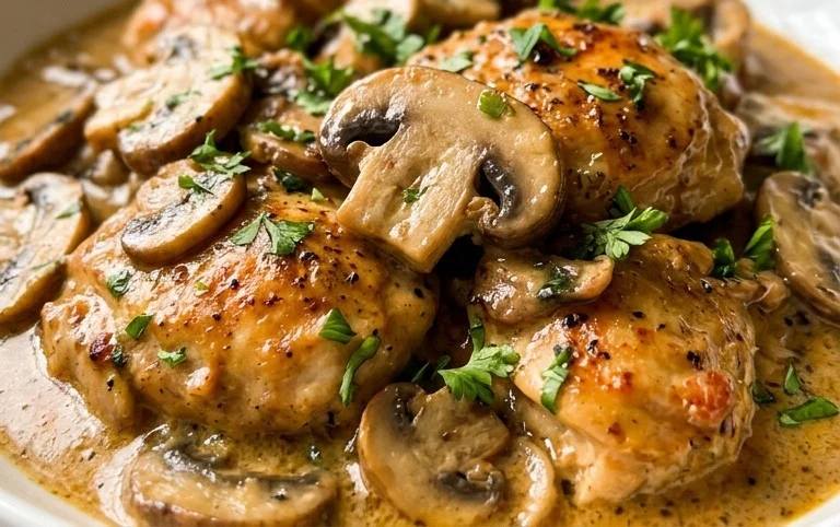 Creamy Mushroom Chicken Recipe