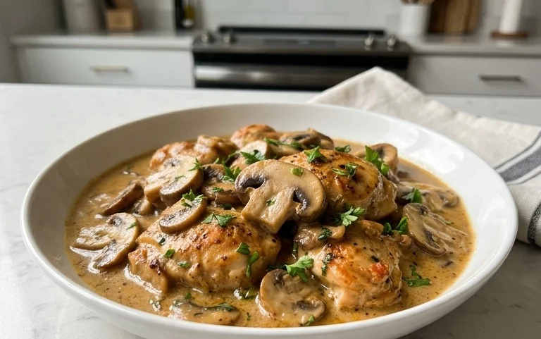 Creamy Mushroom Chicken Recipe