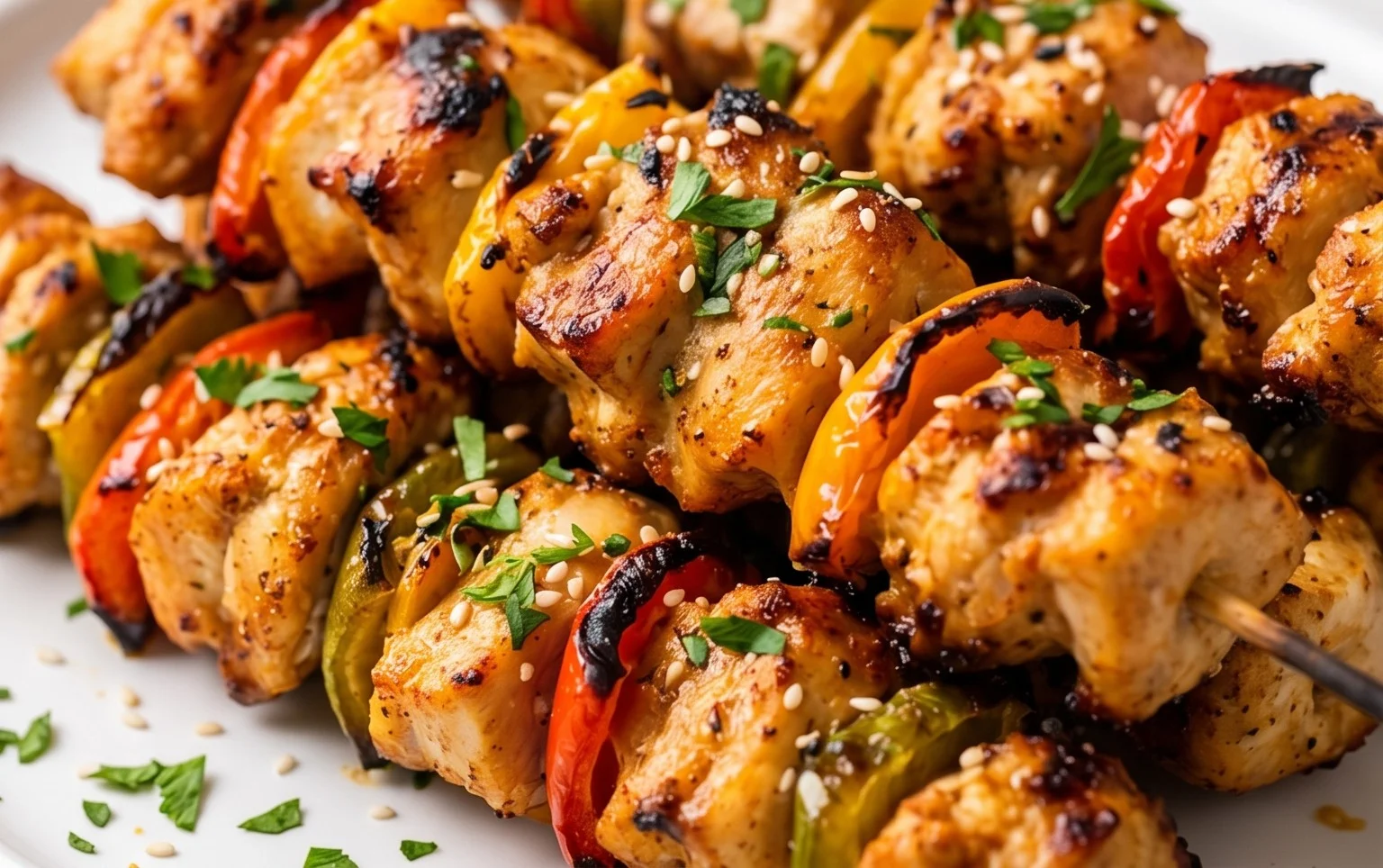 Air Fryer Chicken Skewers (VIDEO)