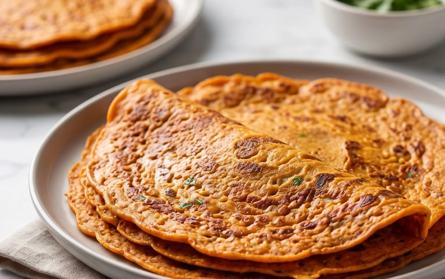 Masoor Dal Chilla | Savory Red Lentil Pancakes