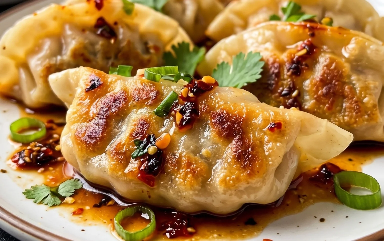 Chicken Potstickers (Pan Fried Dumplings)