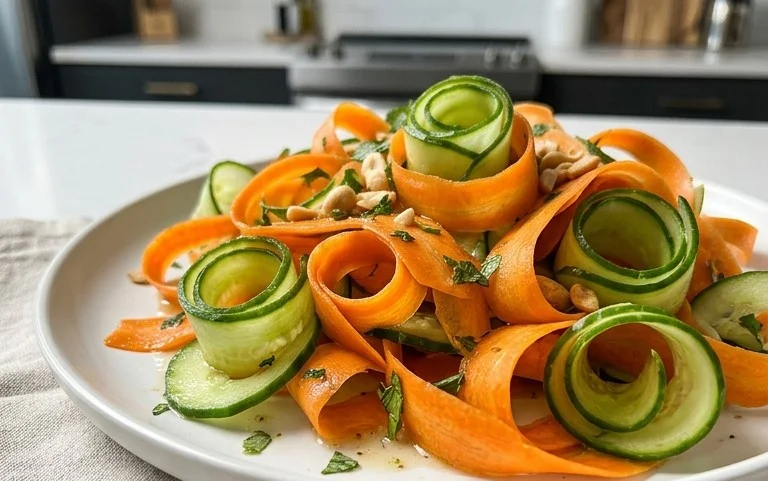 Carrot and Cucumber Ribbon Salad