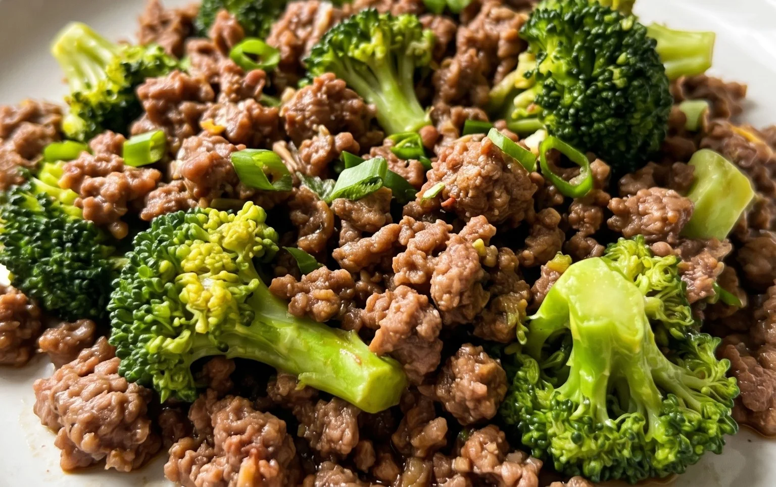 Ground Beef and Broccoli