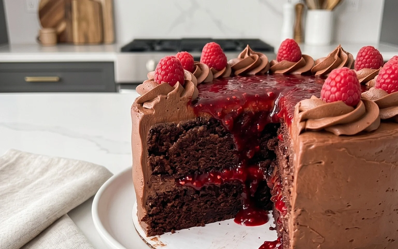 Chocolate Raspberry Cake