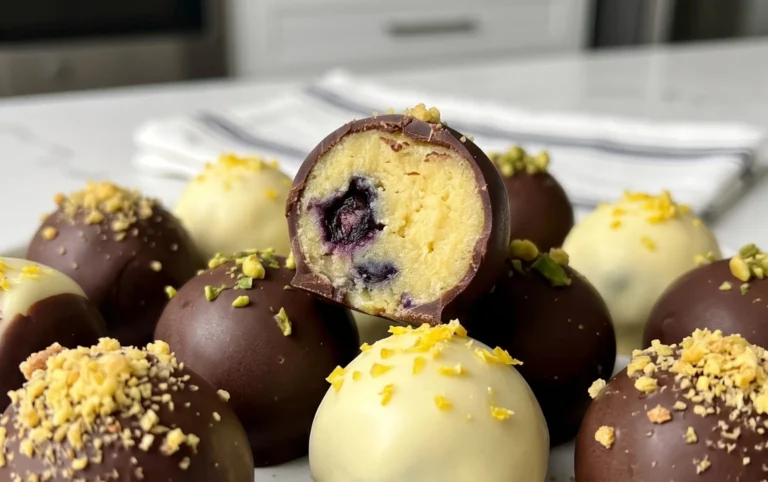 LEMON BLUEBERRY TRUFFLES