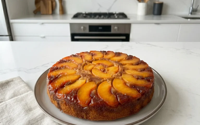 Peach Upside-Down Cake Recipe