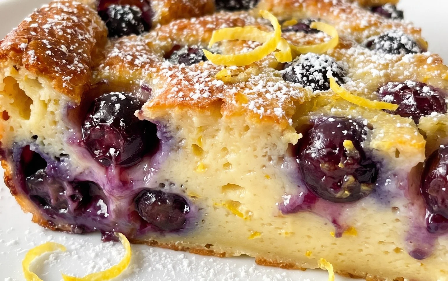 Lemon Blueberry Clafoutis