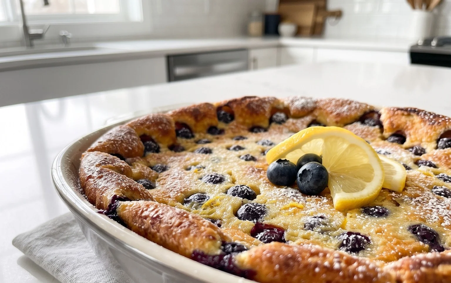 Lemon Blueberry Clafoutis