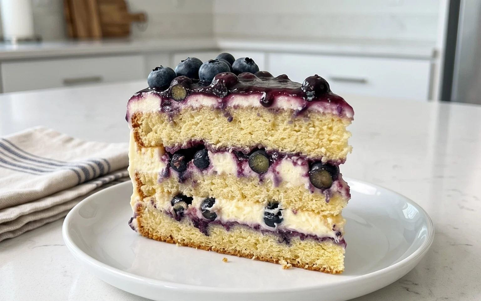 Nova Scotia Blueberry Cream Cake