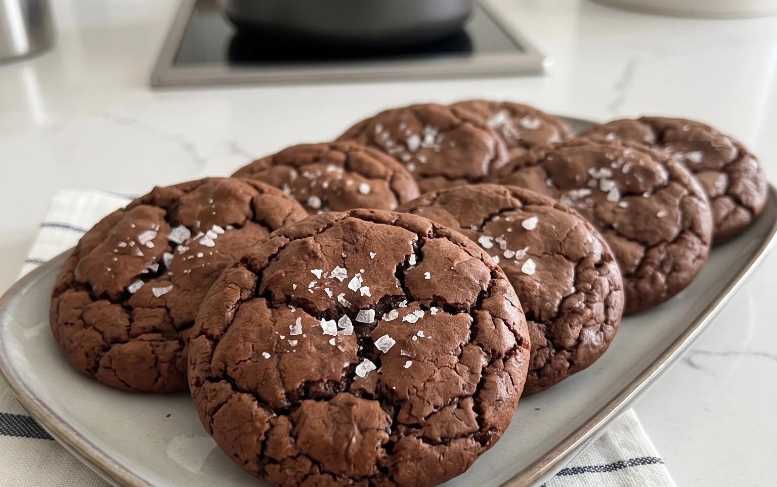 Salted Brownie Cookies