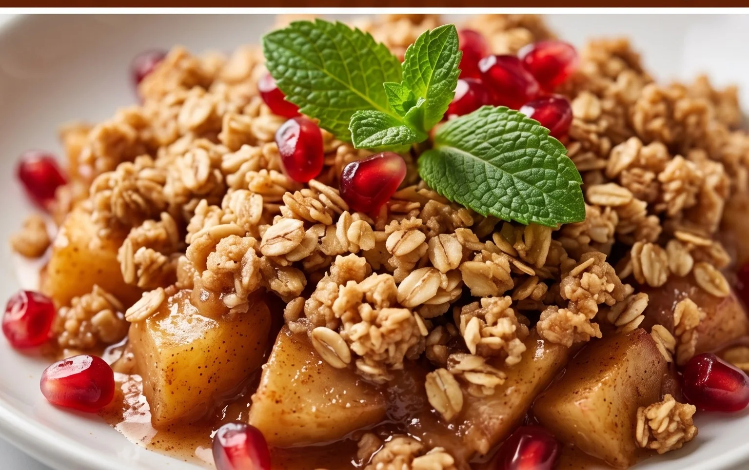 Healthy Breakfast Apple Crum extractble
