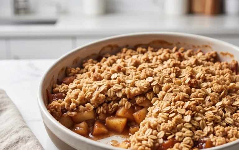 Healthy Breakfast Apple Crum extractble