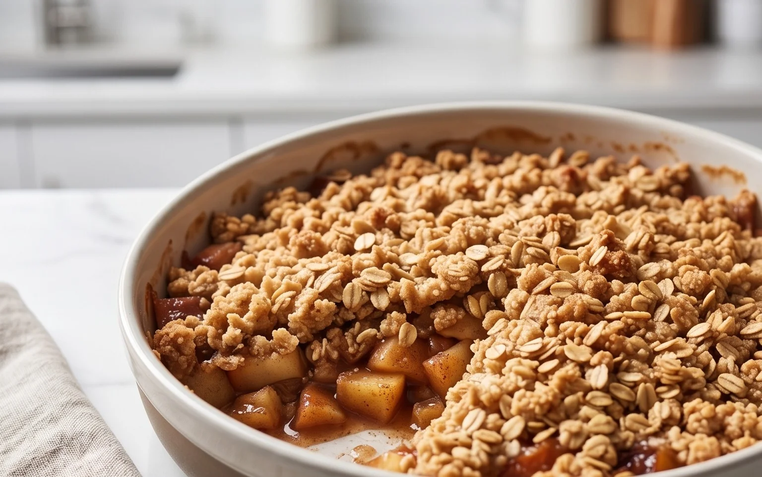 Healthy Breakfast Apple Crum extractble