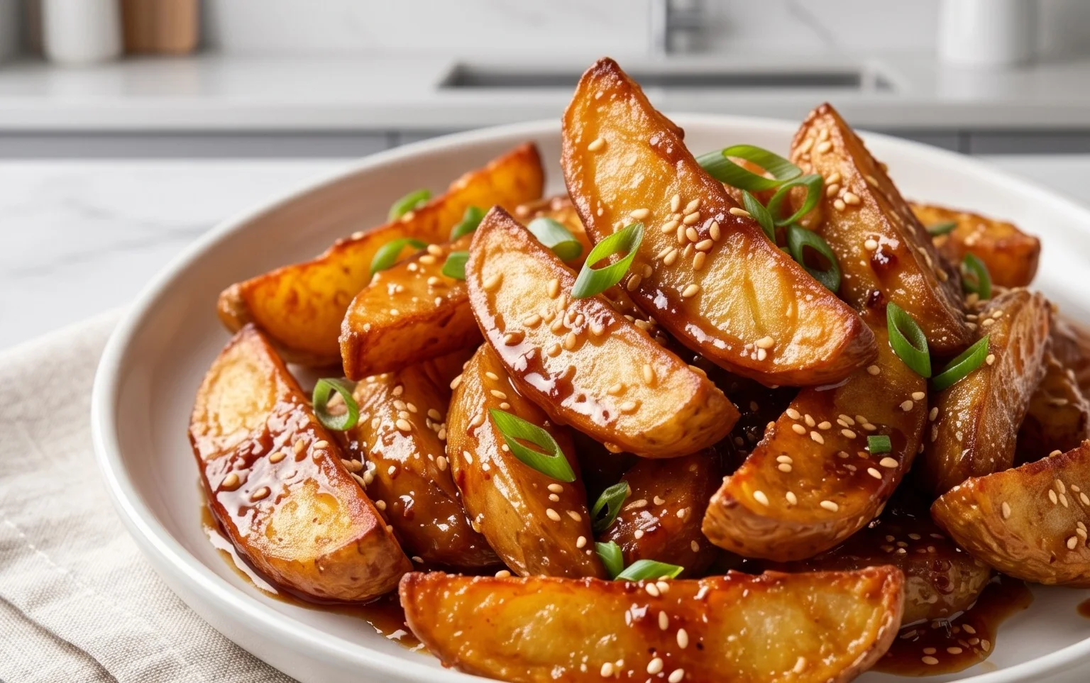 Crispy Honey Chilli Potatoes