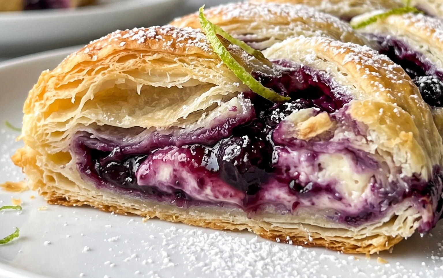 Blueberry Cream Cheese Puff Pastry