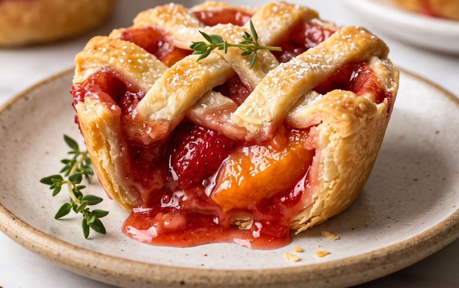 Strawberry Peach Pie Bites
