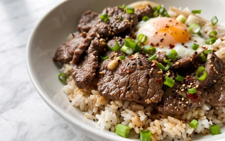 Beef Pepper Rice Bowl is a delicious meal option.