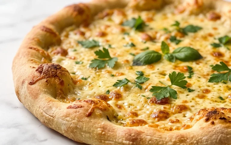 buttery garlic pizza