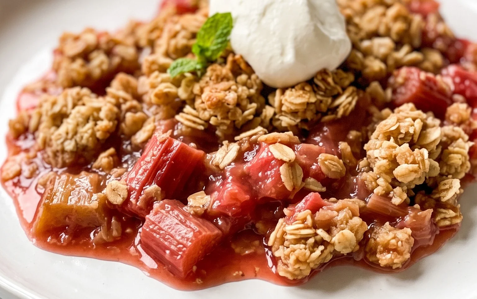 Easy Rhubarb Crisp