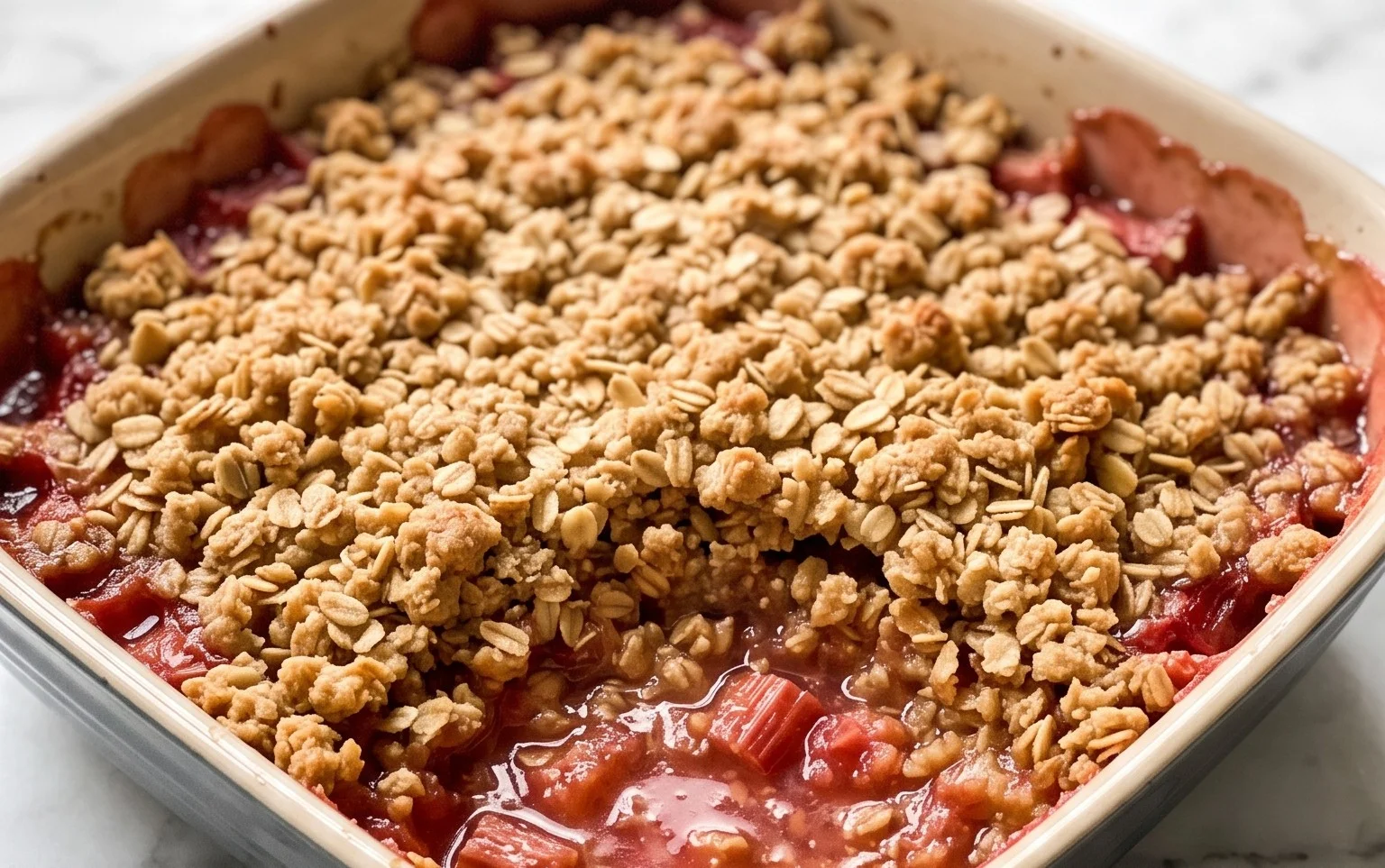 Easy Rhubarb Crisp
