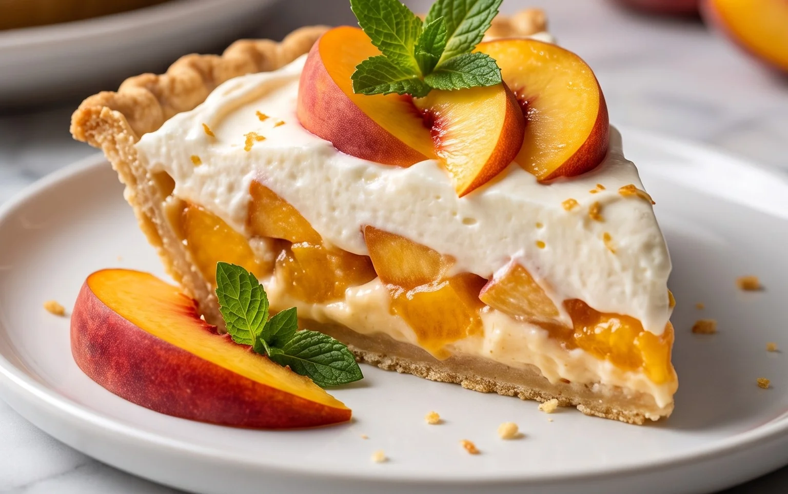 Peaches and Cream Pie