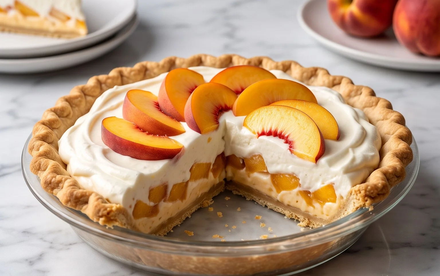 Peaches and Cream Pie