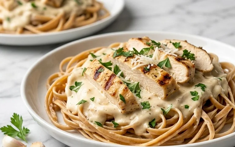 Low Calorie Chicken Alfredo