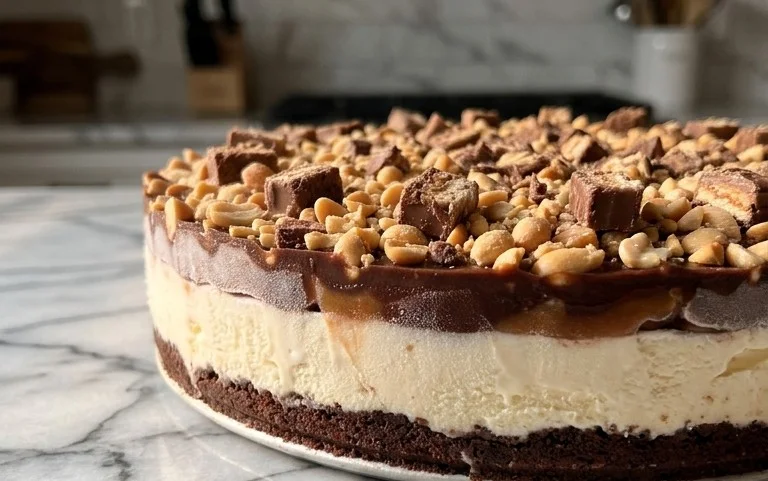 Buster Bar Ice Cream Cake