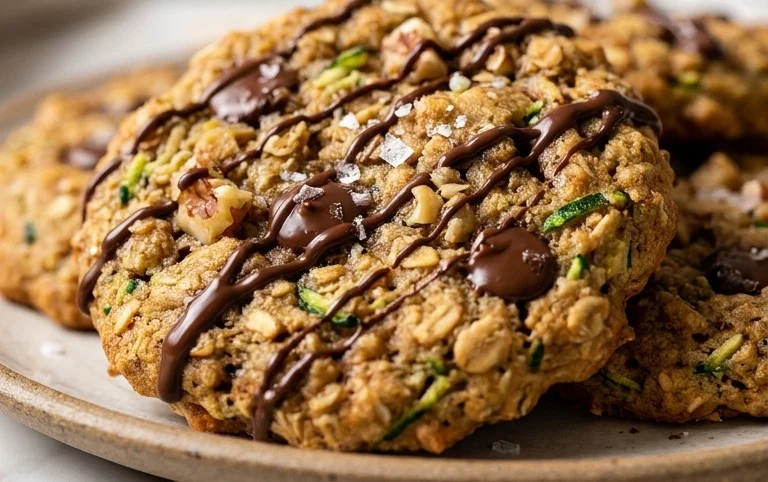 Healthy Zucchini Oatmeal Cookies